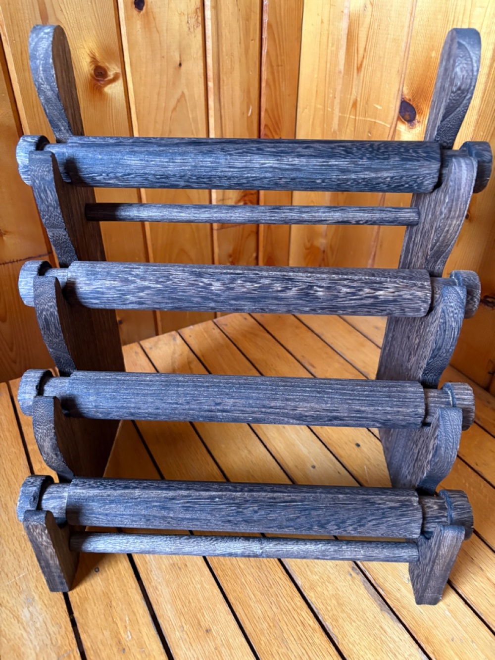 4 Tier Jewelry Wooden Display